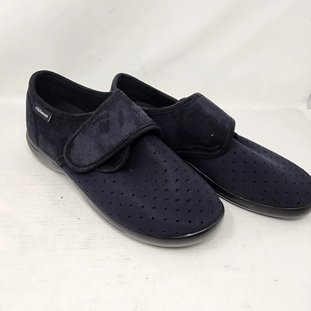 New Schawos Comfort Shoe Black Orthopedic Stretch Diabetic‎ Shoe Size 11.5